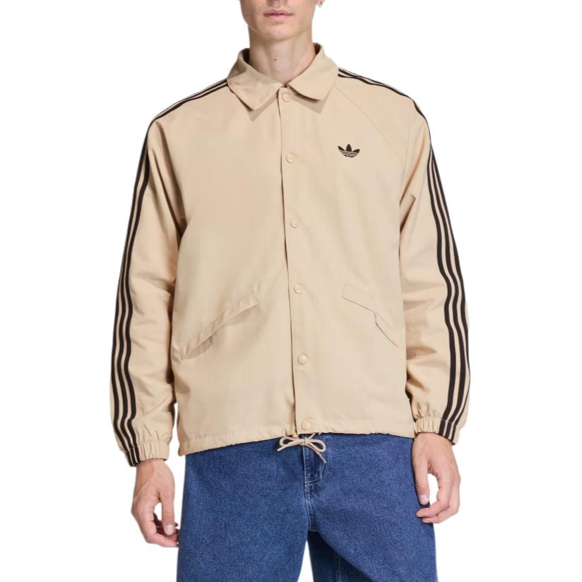 Adidas Originals Adicolor Solid Loose Button Long Sleeve Jacket Men Jackets KE3597
