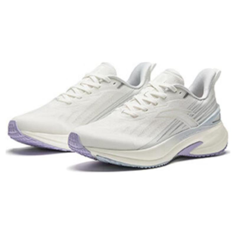 Anta Cushioning, Wear Resistant Low top Training Running Shoes Women's White Purple Sneakers 122425585-1