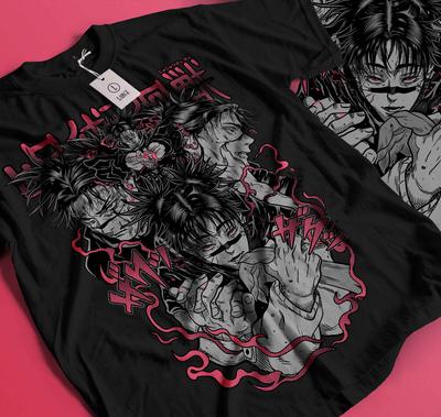 Jujutsu Kaisen Choso T-Shirt Girl Anime Manga JJK Gift Shirt Soft Tee Black 294