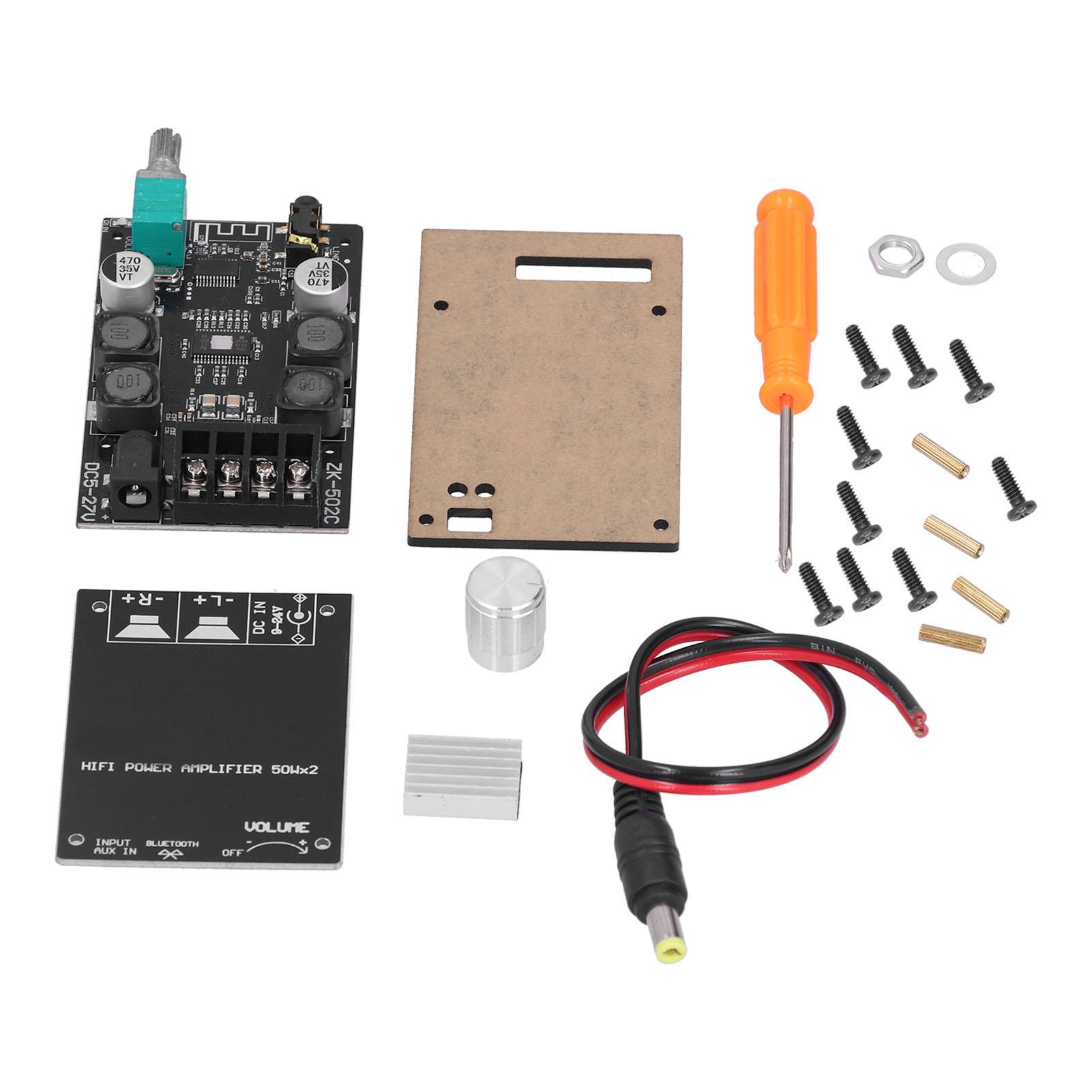 

Плата підсилювача потужності ZK 502C HIFI 50 Вт, зручний DIY Clear Sound Filter Inductance TPA3116 Audio Po