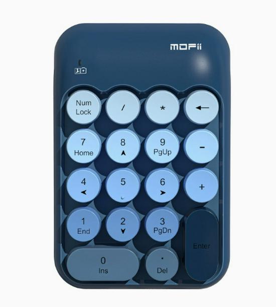 Retro-Farbe 2,4G Kabinett Mini-Tastatur für Finanzen