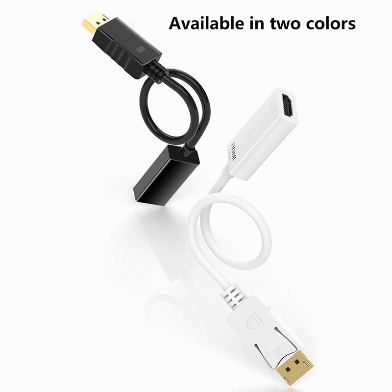 Displayport To -Compatible Adapter 4K/1080P Dp Male To Female -Compatible Converter Video Audio Cable Hd Cable For Pc Tv