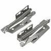 2pcs 13*2.3cm 80 Degree Sprung Hinge Stainless Steel Sofa Folding Scissor Hinge Cabinet Door Lift Up Stay Flap Top Support Tool