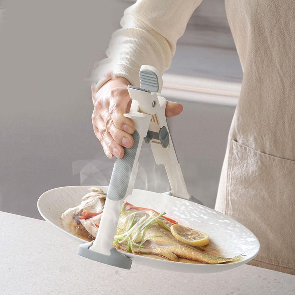Silicone  Clamp Hot Plate Gripper Heat-Resistant Steaming Dish Clip  Plate & Bowl Pliers