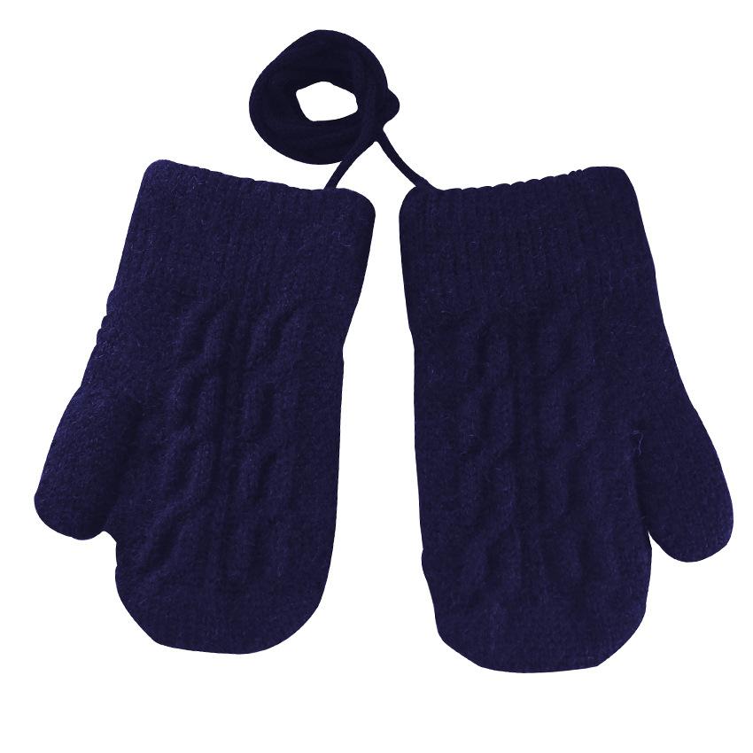 Warm Cartoon Children Gloves Fleece Coldproof Kids Full Fingers Gloves Warm Knitted