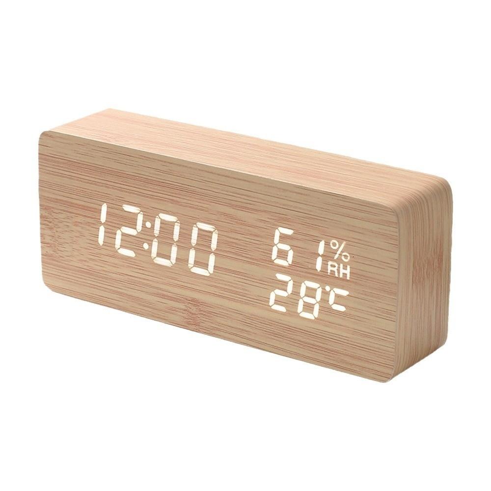 Reminder Digital Alarm Clock Large Display Table Clock LED Digital Clock Temperature Display