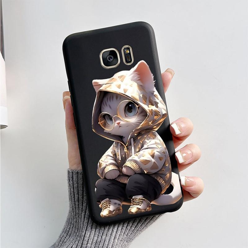 For Samsung Galaxy S6 S7 S 7 Edge Silicone Case Cute Butterfly Soft TPU Phone Back Cover For Samsung Galaxy S7 Edge Case Bumper