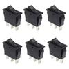 8pcs Rocker Switch 3 Pins 2 Position ON/Off AC 20A 125V 15A 250V SPST Yellow Red Green LED Light Illuminated Boat Rocker Switch Switches4