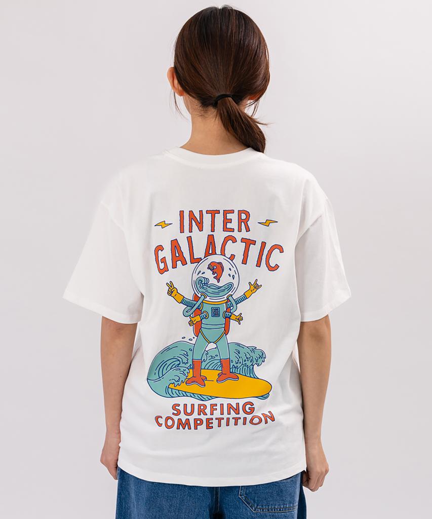 BIGWAVE COLLECTIVE Intergalactic Short Sleeve T-Shirt (Off-White)