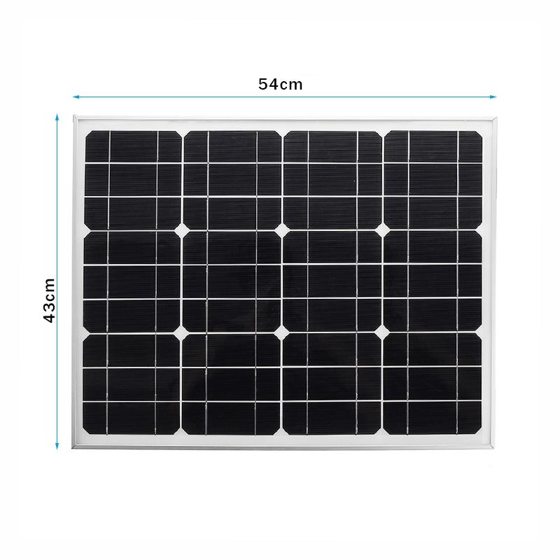 18V 120W Solar Panel Dual USB Power Bank Board And Car Charger 10A Solar Panel Regulator Charger Controller Outdoor Camping