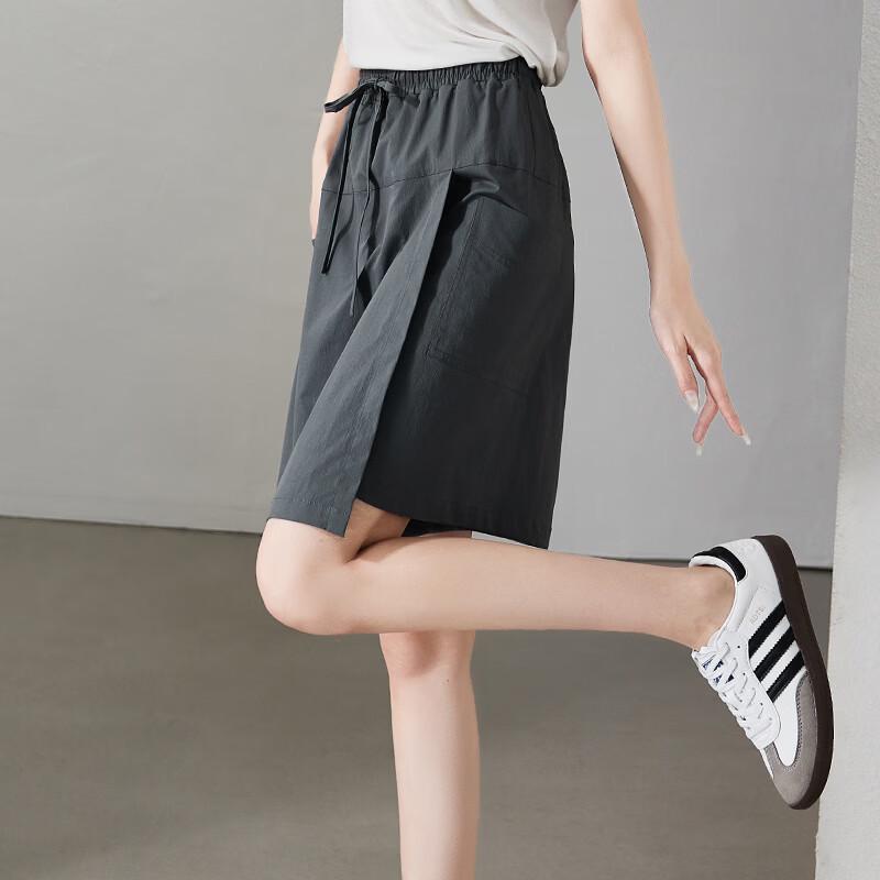 SOFSIL Women's High-Waist Cargo Drawstring Skorts