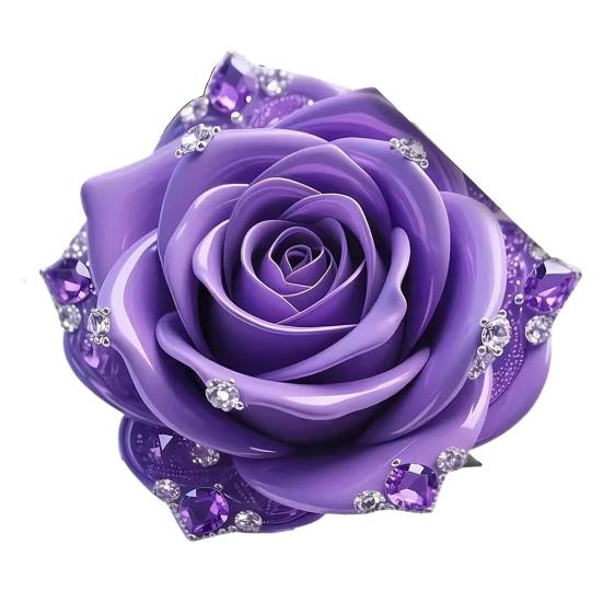 

Квітковий Плюшевий Килимок для Підлоги 3D Реалістичний Стрази Гачком Візерунок Троянди Нековзний Килим для Підлоги Швидкосохнучий Абсорбуючий Килимок для Ванної Кімнати Кухні 100cm E