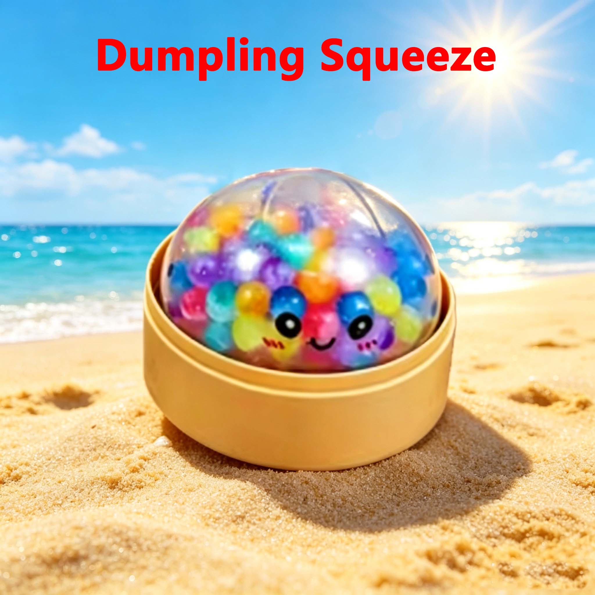 Interesting Toys Colorful Bubble Dumpling Squeeze With Steamer Soft Tpr Dough Ball Decompression Fidget Toy Funny Creative Bun Gift