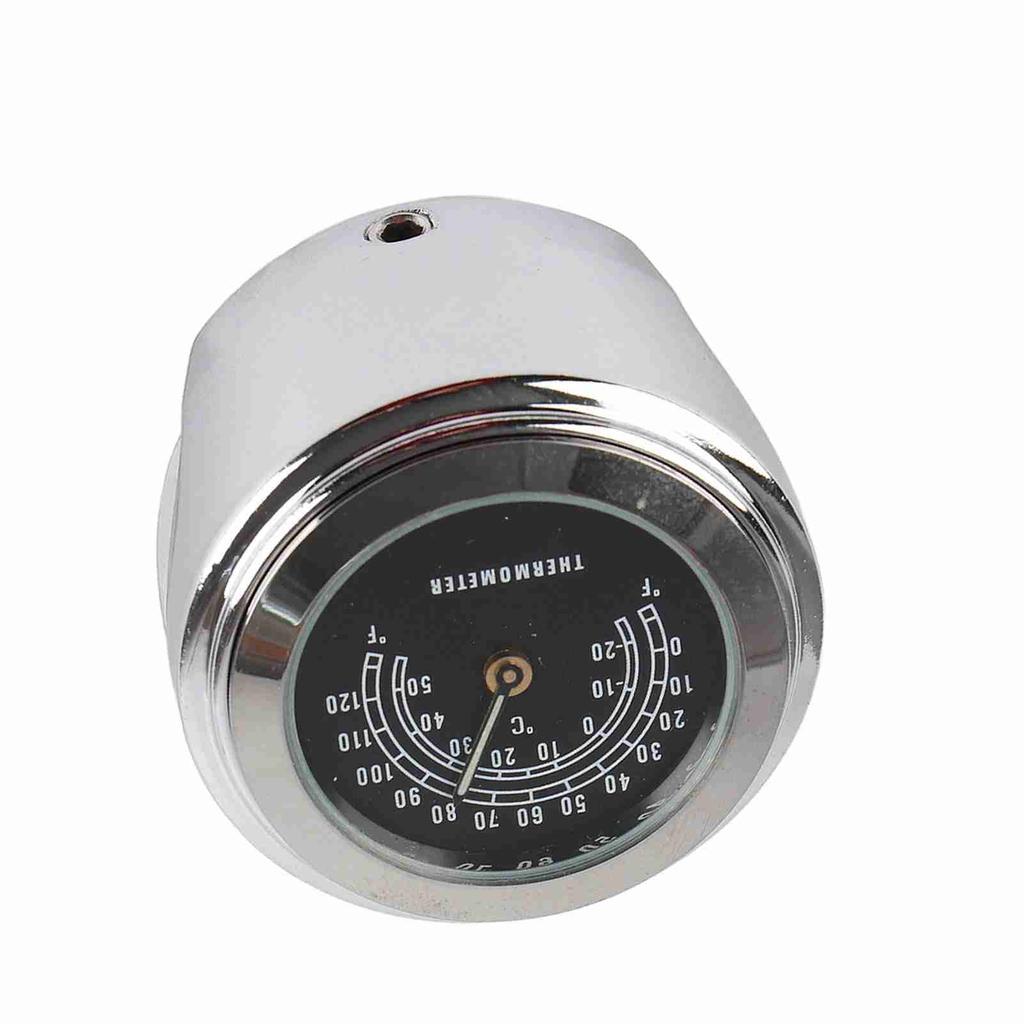 22 25mm Waterproof Motorcycle Handlebar Mount Temp Thermometer Accessories(black)
