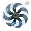 Plastic Fan Blade Fan Blades Silent Design Quiet Fan Blades Fan Accessories With Nut Covers Easy Installation