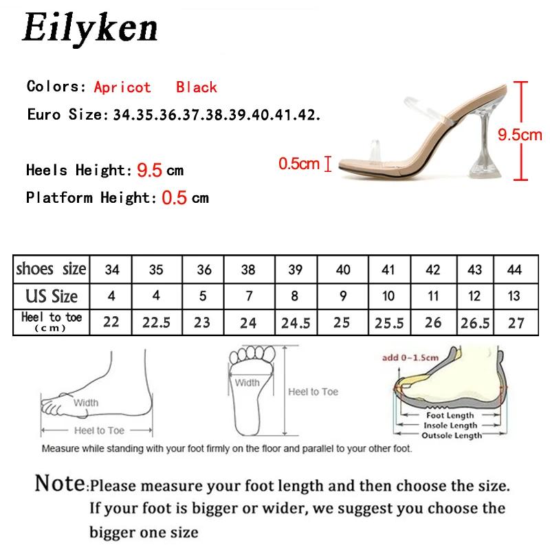 Fashion Eilyken Green PVC Jelly Slippers Open Toe Perspex Sike High Heels Crystal Women Transparent Sandals Pumps Shoes