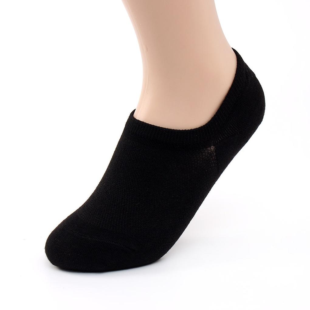 10-Pair Mesh Men's Summer Socks Set (Black Fake Socks)