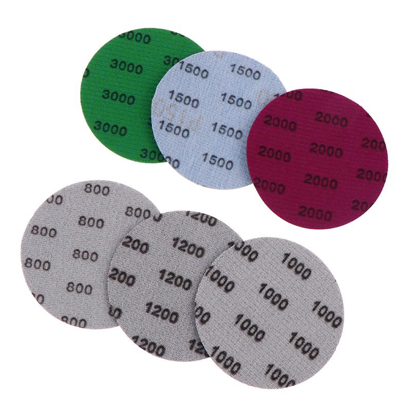 30Pcs/pack 3 Inch 75MM Sanding Paper Set 800-3000Grit Wet Dry Sanding Discs Hook Loop Sandpaper Abrasive Tools