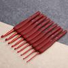 1/9PCS Crochet Hooks Kit Red Crochet Hooks Ergonomic Crochet Hook Set Soft Touch Aluminum Crochet Needle 2.0-6.0mm Crochet