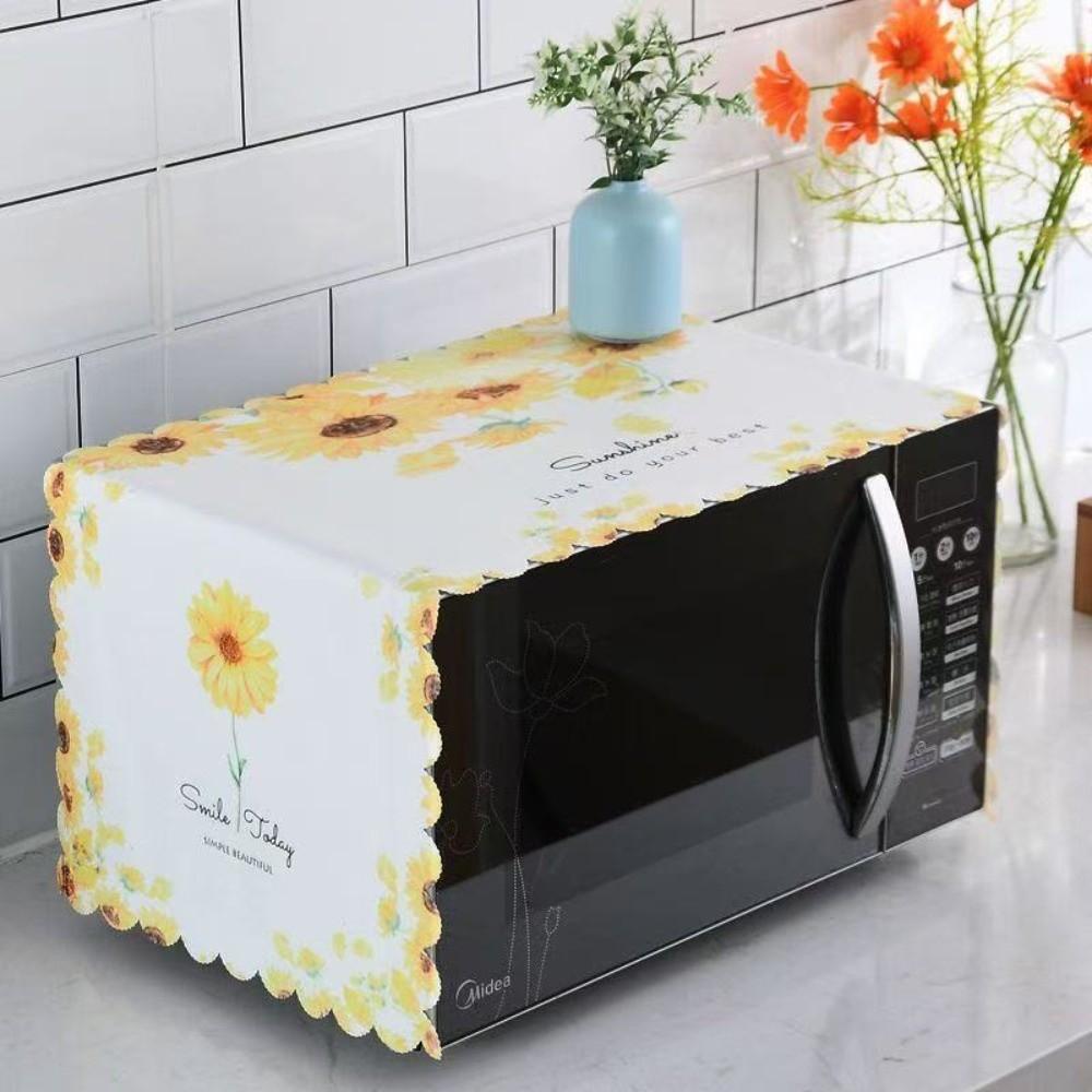 Super Soft Microwave Oven Dust Cover Oilproof Dustproof Kitchen Appliance Cover Microwave Protective Cloth