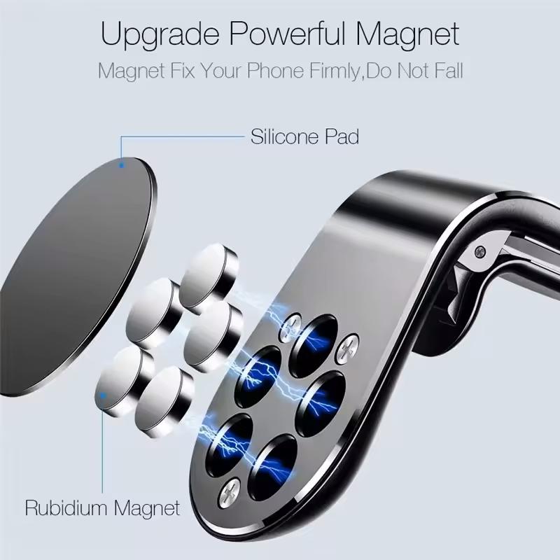 2026 Hot For Renault Hub Caps Car Metal Magnet Phone Holder Car Interior Accessories For Renault Megane 2 3 4 Twingo Clio Talism