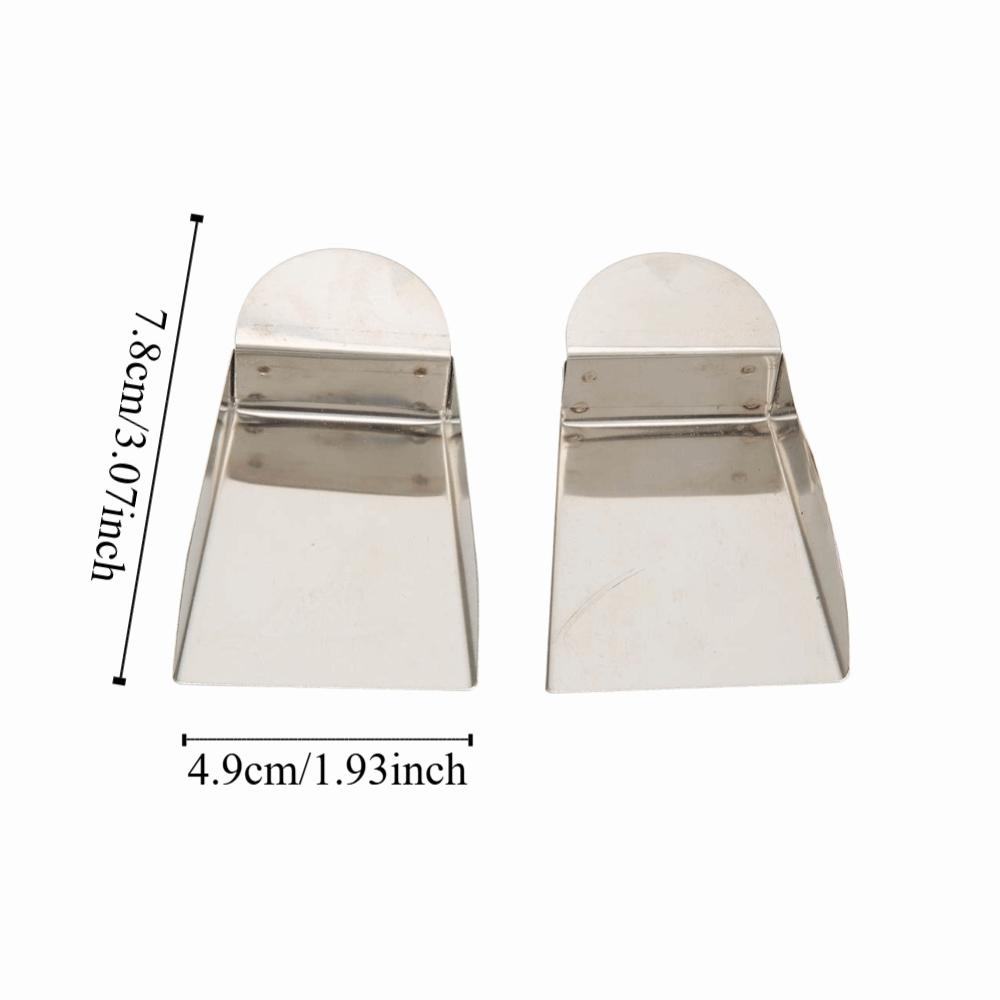 2pcs Small Size Mini Shovel Stainless Steel Bead Scoop Portable Jewelry Scoop Gemstone Sorting