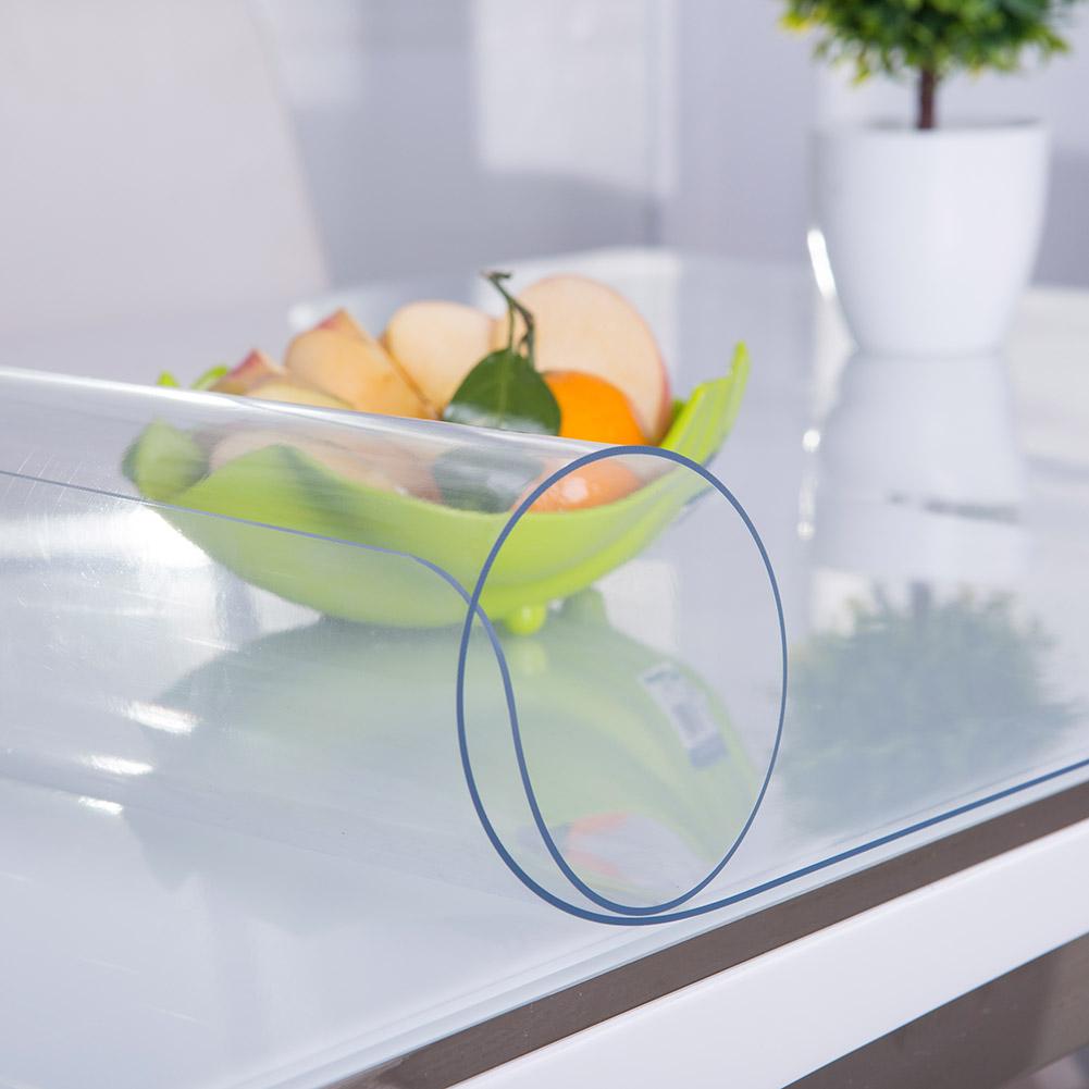 PVC Transparency Waterproof Heat Insulated Pad Kitchen Dinning Table Mat Cloth (90*160cm)