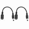 2PCS 7.4x5.0mm Female DC Power Charger Adapter Black Connector Wire for for HP Laptop Office
