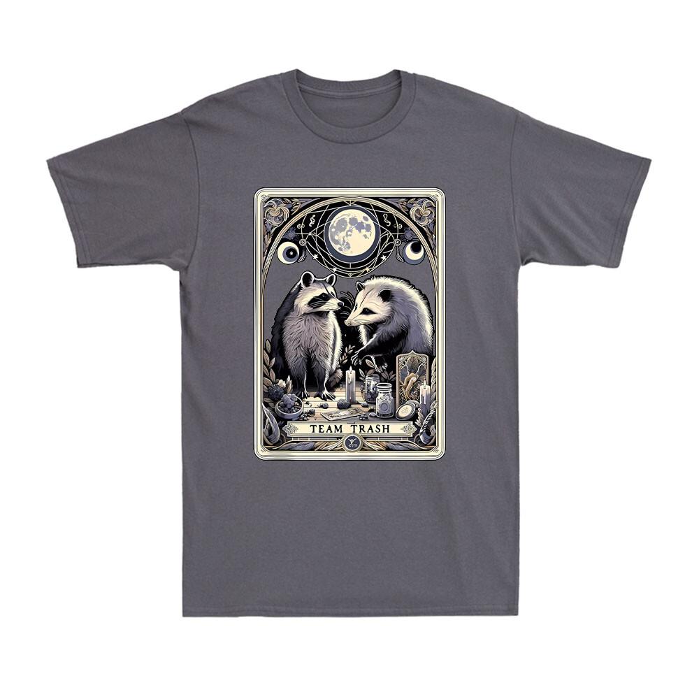 Team Trash Tarot Card Raccoon Opossum Witchcraft Goth Possum Gift Unisexs TShirt
