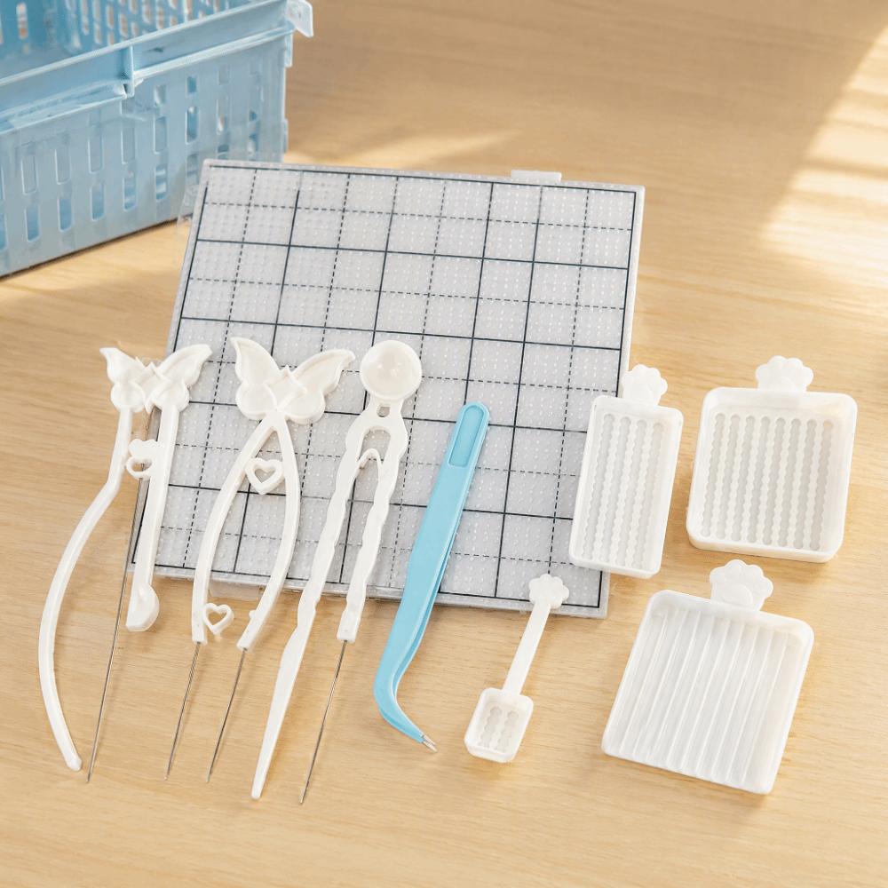 10Pcs Handheld Fuse Beads Picking Tray Kit Efficient Padding Fuse Bead Needle Household