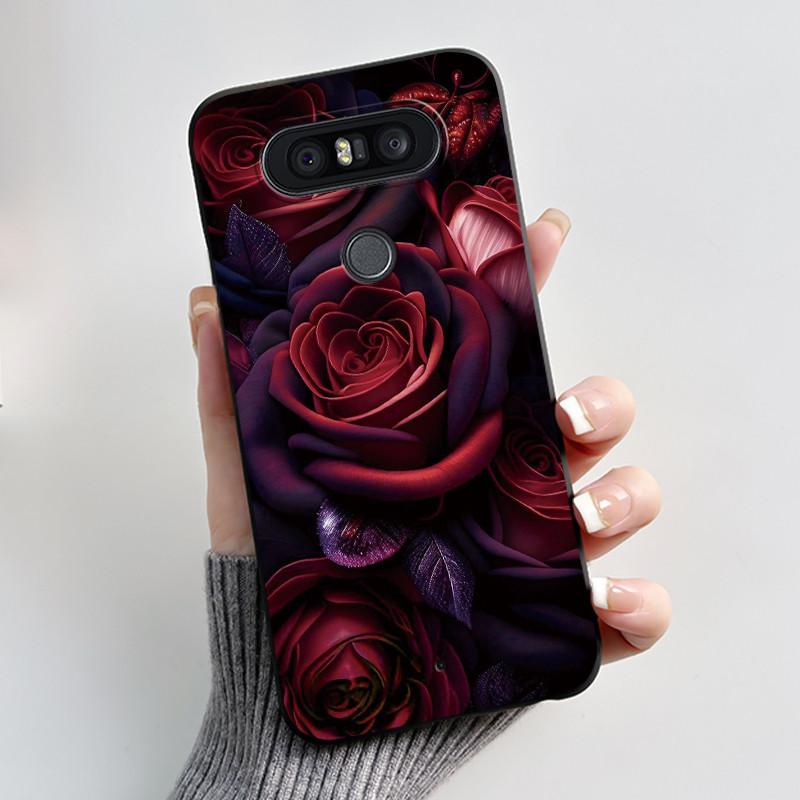 Casing For LG Q8 (2017) Luxury Dragon Cute Cool Boys Girls Black Matte Soft Silicone Phone Case Back Cover Protective TPU Shell