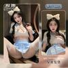 Sexy Lingerie Sexy Sweet Campus Pleated Skirt Split Suit Bow Jk Uniform Seduction Female 6423