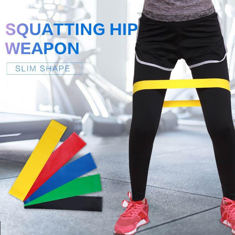 Pilates Gym Resistance Bands Strength Training Nature Rubber Loop Sports Fitness Workout Elastic Athletic Yoga Expander