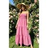 JPNTKY Women's Fashion Summer Spring Solid Color Print Sleeveless Casual Dresses