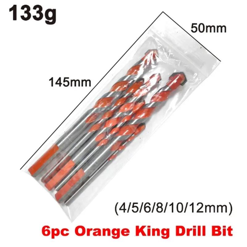 

Набор твердосплавных ударных сверл Многофункциональные сверла с треугольным хвостовиком 3-12 мм для сверления стекла, плитки, керамики, бетона, кирпича