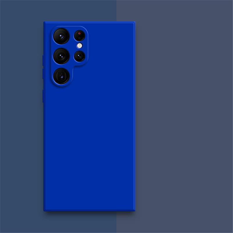 

Чехол для Samsung Galaxy S23 Ультра мягкие квадратные чехлы из жидкого силикона для телефонов Samsung S23 Plus Ultra S23Plus S23Ultra 360 Защитный чехол из ТПУ Samsung Galaxy S23 Ultra темно-синий