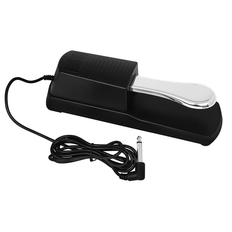 Classy-Universal Sustain Damper Pedal Piano Keyboard Hand Roll Piano Keyboard Synthesizer Instrument Accessories Black