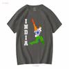 Indian Cricket Jersey India Team Lover Supporter T Shirt SweaT 16721 vintage Washed Casual Soft Stylish Slightly Unisex