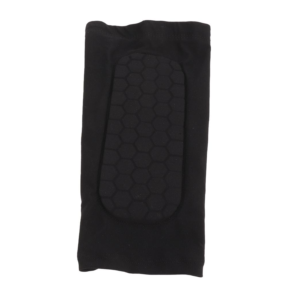 2PCS Soccer Leg Sleeves for Adults Anti Slip Breathable Calf Compression Sleeve Shin Guard Sleeve with Honeycomb Pad for Baseball Basketball Black M