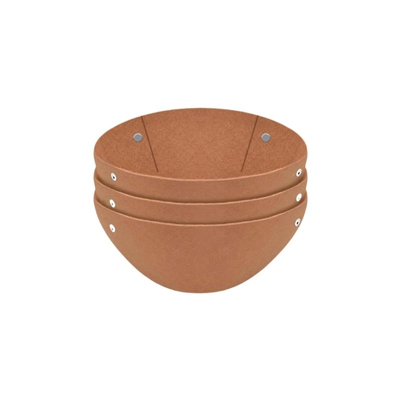 3er-Pack Vogelsichere Hängekorbeinsätze Dickes Filzgewebe Kokoseinsatz-Alternative Verbesserte Luftzirkulation Drainage