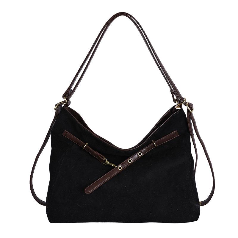 

Многофункциональная сумка через плечо, Стильная сумка на одно плечо для поездок на работу, Рюкзак, Простая сумка-тоут without pendant чёрный