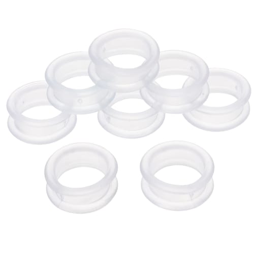 Beaupretty 8-Piece Silicone Finger Rings for Hair Cutting Scissors, Finger Protector Rings, Hair Styling Accessories, Flexible Scissor Ring Covers for