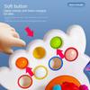 Baby Flying Saucer Rocket Pull String Teether Toys Montessori Sensory Educational Finger Grasp Training Early Cute Learning Toys