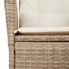 Vidaxl 5-Cz. Gartenmöbel-Set mit Kissen, Beige, Polyrattan