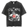 New Arrival Mens Clothe Tee Shirt TShirts Men Tshirt for Men Ropa Hombre Vintage Washed Death Note Anime Graphic Printing