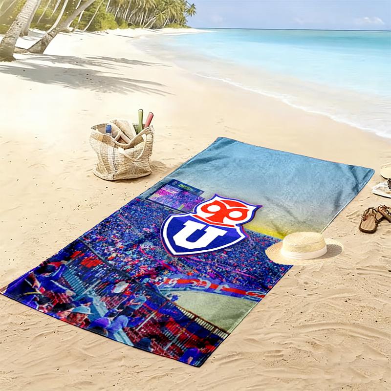 Universidad De Chile Print Beach Towel, Large Soft Quick Dry Towel for Beach Camping Swimming