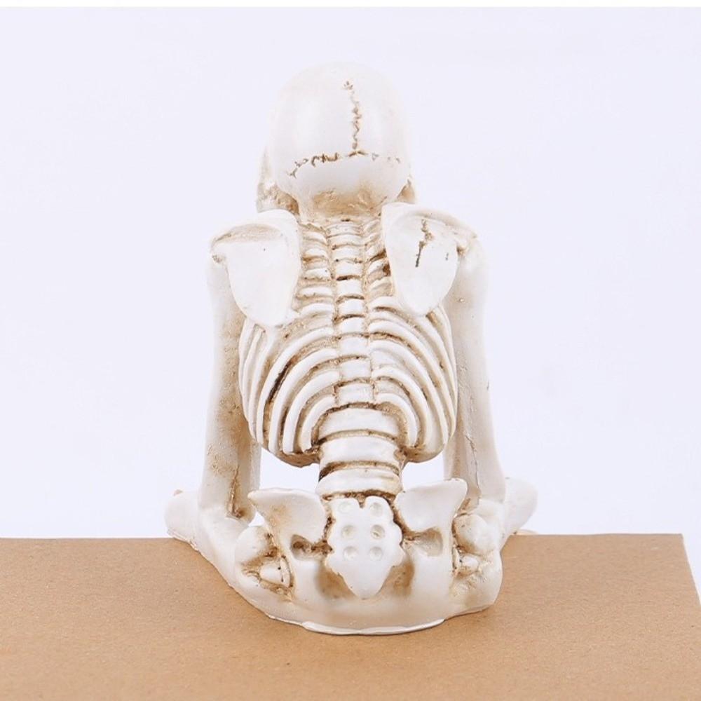 Realistic Halloween Skull Figurines Spooky Atmosphere Skeleton Decoration Festival Decoration