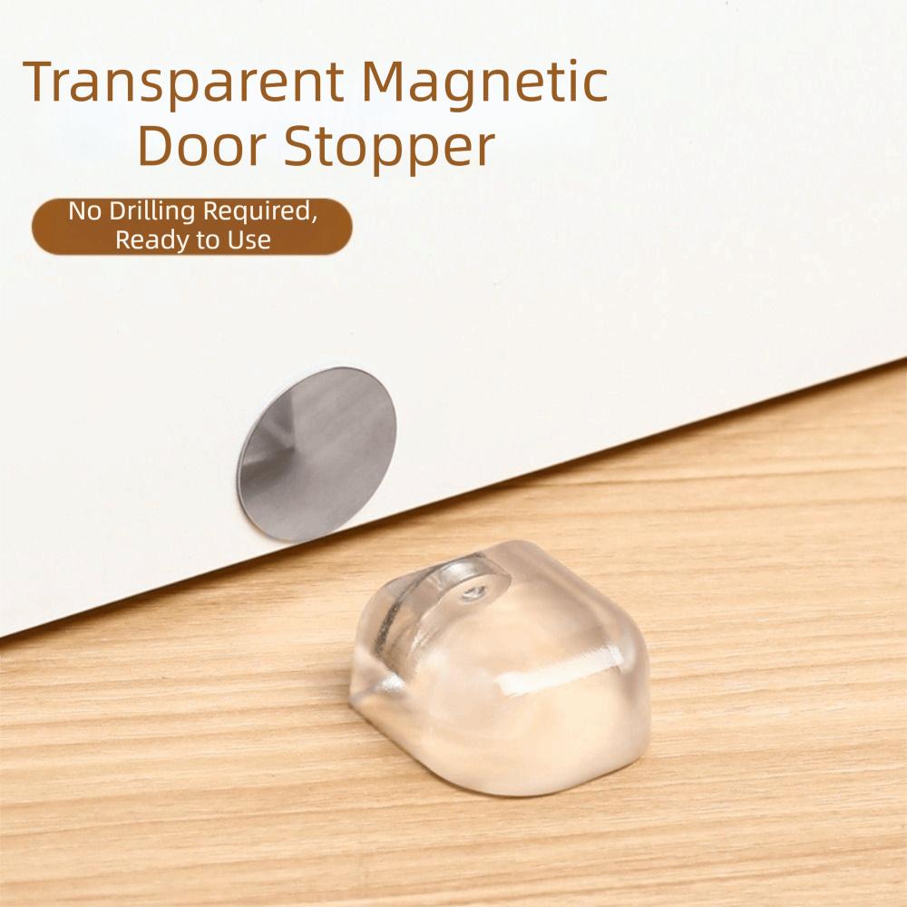 Heavy-Duty Magnetic Door Stop Strong Magnetic Magnetic Floor Door Stopper  Glass Door