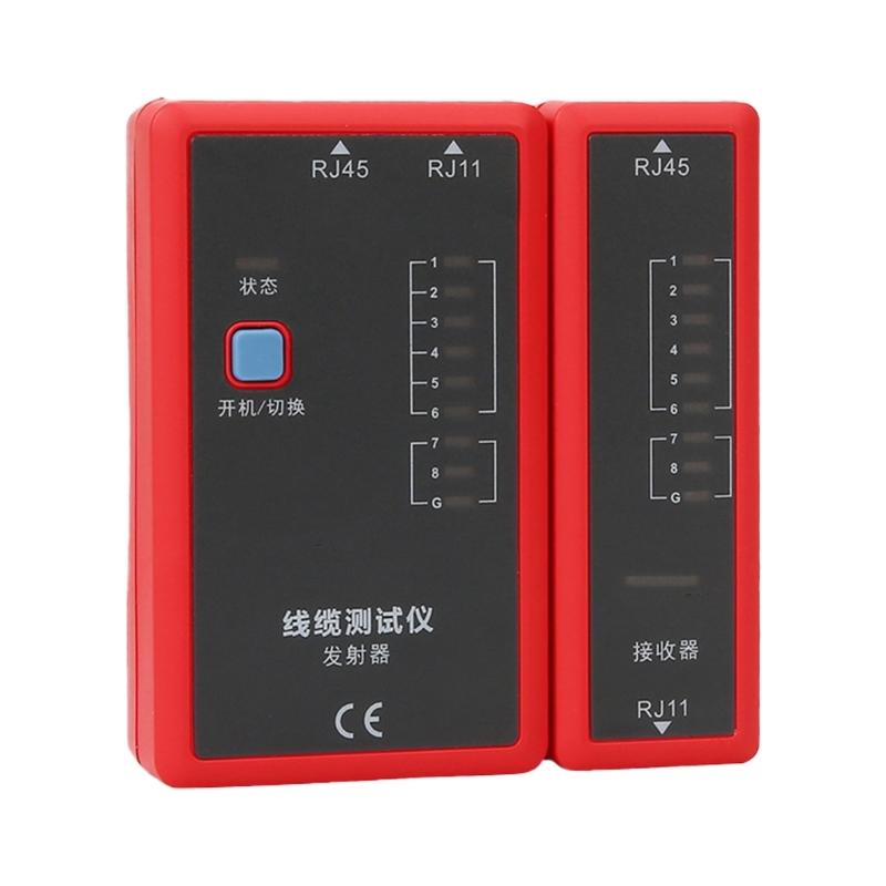 Professional Networking Line Tester Detects Open Short Circuit Errors in Ethernet Phone Cables