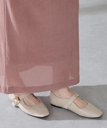 Women's Soft Strap Flat Pumps, Cushioned, Elegant Babouche Style, Square Toe, Easy to Wear, 52317